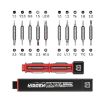 JAKEMY JM-8195 21 in 1 Screwdriver Set - S-2 Bits, Square Handle, Black - 1