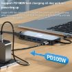 BYL-2309 Type-C Dock: HDMI 4K, DP, VGA, RJ45, USB3.2, Audio, PD100W, SD/TF - 7