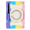 Samsung Galaxy Tab S9+ Armor Case with Rotating Ring - Colorful Pink - 2