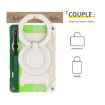 Samsung Galaxy Tab S9+ Armor Case with Rotating Ring - Colorful Green - 3
