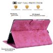 Samsung Galaxy Tab A8 X200 Sakura Cat Leather Case Rose Red - 7