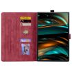 Samsung Galaxy Tab A8 X200 Red Cartoon Sakura Cat Leather Case - 3