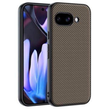 Google Pixel 9a Ultra-thin Gold Carbon Fiber Texture Phone Case - 1