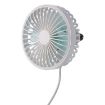 Portable Car Air Outlet Cooling Fan with LED Light - F829 (White) - 2