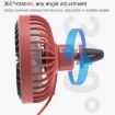 Portable Car Air Outlet Cooling Fan with LED Light - F829 (White) - 4