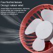 Portable Car Air Outlet Cooling Fan with LED Light - F829 (White) - 6