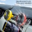 Portable Car Air Outlet Cooling Fan with LED Light - F829 (White) - 9