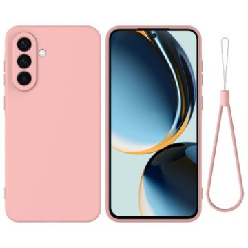 Samsung Galaxy A26 5G Pink Liquid Silicone Dropproof Phone Case - 1