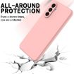 Samsung Galaxy A26 5G Pink Liquid Silicone Dropproof Phone Case - 5