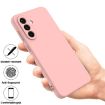 Samsung Galaxy A56 5G Pink Liquid Silicone Dropproof Phone Case - 2
