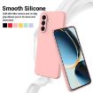 Samsung Galaxy A56 5G Pink Liquid Silicone Dropproof Phone Case - 3