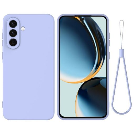 Samsung Galaxy A17 4G Purple Liquid Silicone Dropproof Phone Case - 1