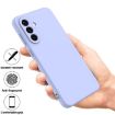 Samsung Galaxy A17 4G Purple Liquid Silicone Dropproof Phone Case - 2