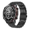 AK56 IP67 BT5.1 Smart Watch 1.43" Voice Call/Health Monitor, Black Strap - 1