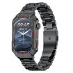 CF26 1.57" BT5.2 Smart Bracelet with Sleep Detection, Steel Strap Black - 1