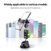 33cm Single Suction Cup Pea Clamp Arm with Metal Phone Holder - 5