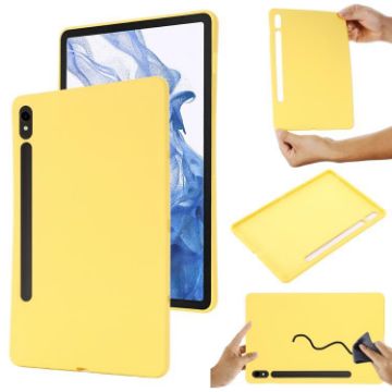 Samsung Galaxy Tab S10 FE/S10 Silicone Shockproof Case - Yellow - 1