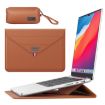 Laptop Sleeve Bag with Accessories Pouch for 15.4/15.6/16.1 inch - Brown - 1