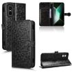 Infinix GT 30 Pro Black Honeycomb Dot Texture Leather Phone Case - 1