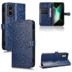 Infinix GT 30 Pro Blue Honeycomb Dot Texture Leather Phone Case - 1