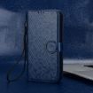 Infinix GT 30 Pro Blue Honeycomb Dot Texture Leather Phone Case - 2