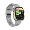 iW9 Ultra Smart Call Watch - 2.04" Screen, BT Call, Heart Rate, Grey Gold - 2