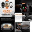 iW9 Ultra Smart Call Watch - 2.04" Screen, BT Call, Heart Rate, Grey Gold - 5