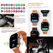 iW9 Ultra Smart Call Watch - 2.04" Screen, BT Call, Heart Rate, Grey Gold - 8