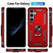 Samsung Galaxy S24+ 5G Shockproof Red TPU PC Phone Case - 2