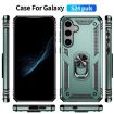 Samsung Galaxy S24+ 5G Shockproof TPU PC Case - Dark Green - 2