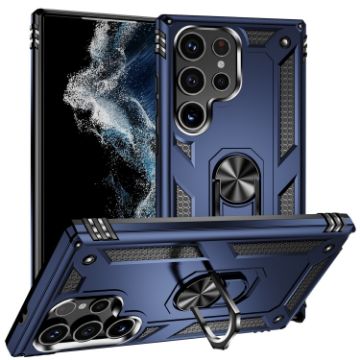Samsung Galaxy S24 Ultra 5G Shockproof Blue TPU + PC Phone Case - 1