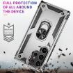 Samsung Galaxy S24 Ultra 5G Shockproof Silver TPU + PC Phone Case - 6