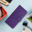 OPPO A5x 4G/5G Global Rhombic Grid Leather Phone Case - Purple - 2