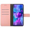 OPPO A5x 4G/5G Global Pink Leather Phone Case Rhombic Grid Texture - 3