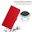 OPPO A5 5G Red Leather Phone Case - Rhombic Grid Texture Global - 6