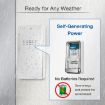 Wireless Doorbell with Temperature Display & Elderly Pager, UK Plug, White - 3
