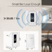 Wireless Doorbell with Temperature Display & Elderly Pager, UK Plug, White - 8
