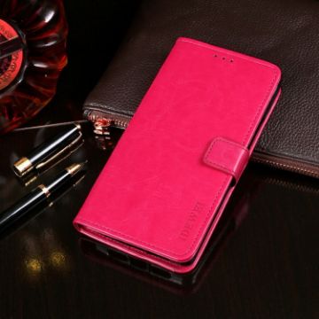 Ulefone Note 8P Rose Red Leather Case with Holder & Card Slots - 1