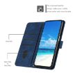 Xiaomi 14 Ultra Blue Leather Phone Case with Heart Emboss & Lanyard - 4