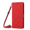 Xiaomi 14 Ultra Red Leather Phone Case with Heart Emboss & Lanyard - 2