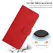 Xiaomi 14 Ultra Red Leather Phone Case with Heart Emboss & Lanyard - 6