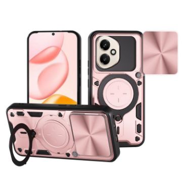 For Honor 400 Pink Camshield Magnetic Holder Phone Case 156.5mm CD Texture - 1