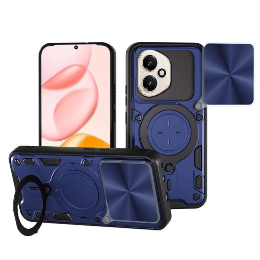 For Honor 400 Global Blue Camshield Magnetic Holder Phone Case 156.5mm - 1