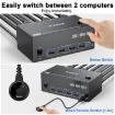 8K 30Hz USB3.0 Triple Monitor KVM Switch - KC-KVM203DH, US Plug - 4