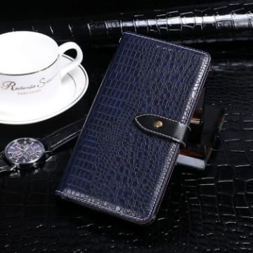 Ulefone Note 8P Dark Blue Crocodile Texture Flip Leather Case with Wallet - 1