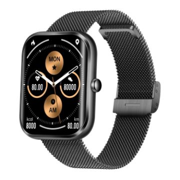 AK58 Smart Watch, 1.96" Screen, Steel Band, Health & 100+ Sports Modes - 1