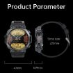 K56 Pro 1.39" Smart Steel Strap Wristband - Heart Rate/BP Monitor (Black) - 2