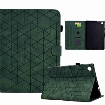 Samsung Galaxy Tab A8 2022 SM-X200 Green Rhombus TPU Leather Case - 1