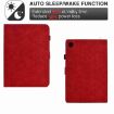 Samsung Galaxy Tab A8 2022 SM-X200 Red Rhombus TPU Leather Case - 5