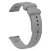 Universal 18mm Grey Silicone Watch Band with Reverse Buckle - 3